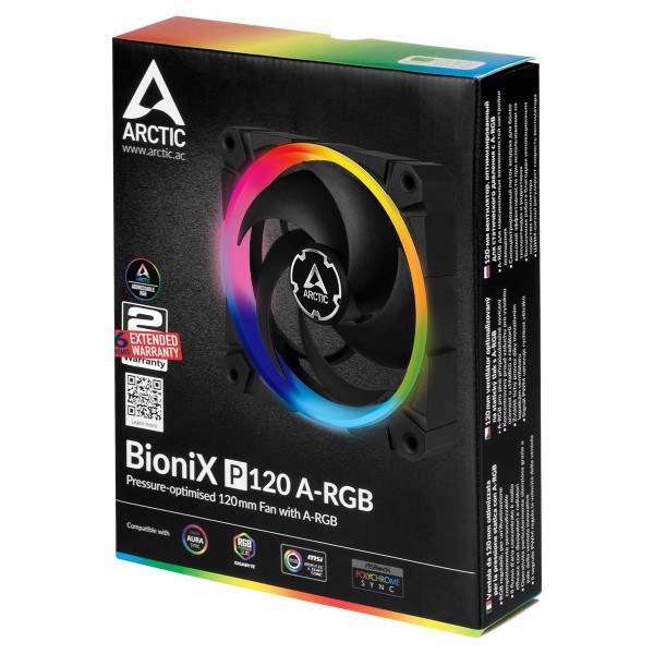 Arctic BioniX P120 A-RGB - 120mm A-RGB illuminated fan