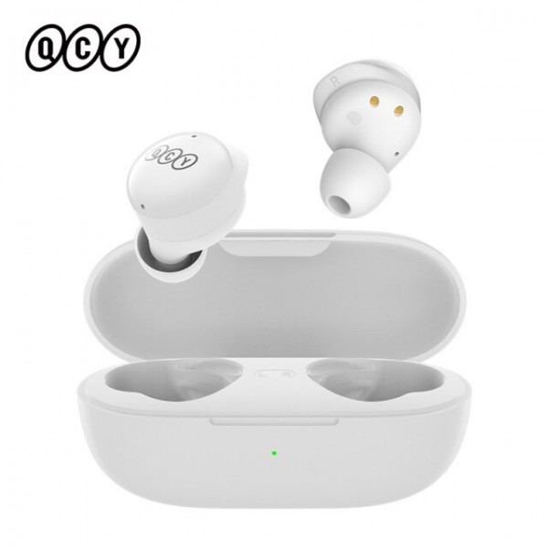 QCY T17 TWS WHITE 6mm dynamic driver-mic noise cancel. Music time: 4h. Calling time: 3,5h. Bluetooth - Ακουστικά - Bluetooth
