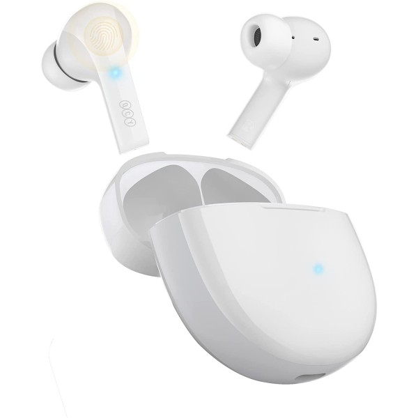 QCY T18 Melobuds TWS WHITE Snapdragon Sound Qualcomm 3050. Bluetooth 5.2. Adaptive high-fidelity - Ακουστικά - Bluetooth