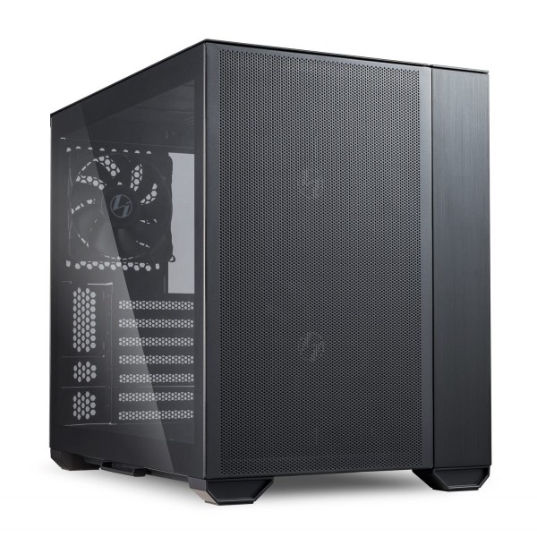 Lian Li O11 AIR MINI Black PC Case ATX / M-ATX with 3 standard Fans (front 120mmx2, rear 120mmx1) Me - LIAN LI