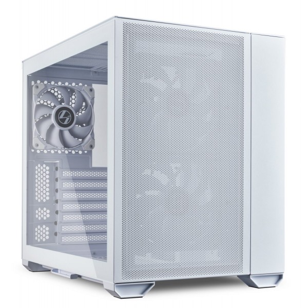 Lian Li O11 AIR MINI White PC Case ATX / M-ATX with 3 standard Fans (front 120mmx2, rear 120mmx1) Me - Cases