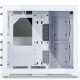 Lian Li O11 AIR MINI White PC Case ATX / M-ATX with 3 standard Fans (front 120mmx2, rear 120mmx1) Me