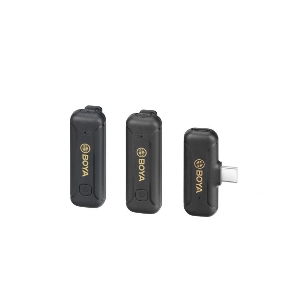 BOYA BY-WM3T2-D2 2,4GHz Mobile wireless mic For IOS iPhone (2 transmitters, two person vlog)