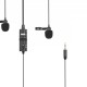 BOYA BY-M1DM wired mic Dual Lavalier Microphone