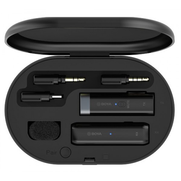 BOYA BY-WM3U wireless mic 2.4Ghz Wireless mic System, for UsB type-C, 3.5mmTRS. TRRS