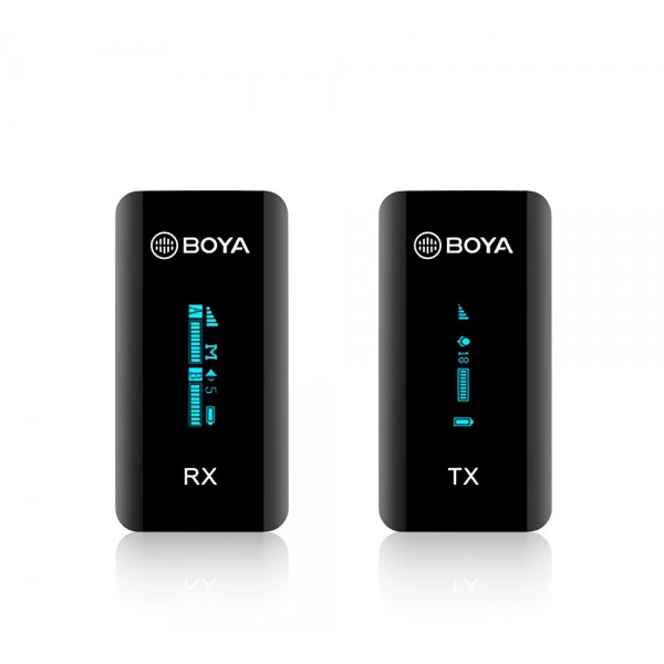 BOYA BY-XM6-S1 2.4 Ghz wireless mic system 3.5mm for camera, phone, laptop (1 transmitter) - BOYA