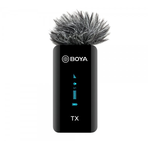 BOYA BY-XM6-S1 2.4 Ghz wireless mic system 3.5mm for camera, phone, laptop (1 transmitter) - BOYA