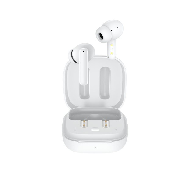 QCY T13 ANC White - TWS 10mm Dynamic Driver, 4-mic 28dB ANC, Bluetooth 5.3, 7hr-30hr, 75ms latency