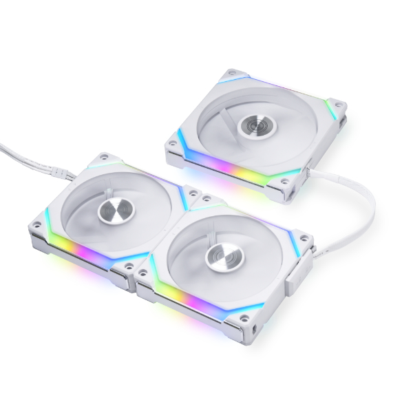 Lian Li UNI FAN SL V2 120 TRIPLE WHITE aRGB PWM 120mm 2000RPM (3pcs) with controller - LIAN LI