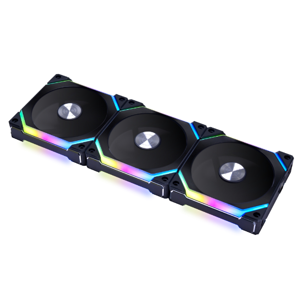 Lian Li UNI FAN SL V2 120 TRIPLE BLACK aRGB PWM 120mm 2000RPM (3pcs) with controller - LIAN LI