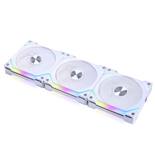 Lian Li UNI FAN SL V2 120 TRIPLE WHITE aRGB PWM 120mm 2000RPM (3pcs) with controller - LIAN LI