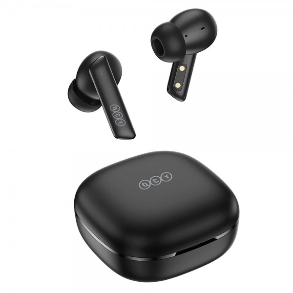QCY HT05 Melobuds ANC TWS BLACK Dual Driver 6-mic noise cancel. True Wireless Earbuds - 10mm drivers - Mobile