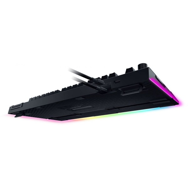 Razer BLACKWIDOW V4 PRO - Gaming Mechanical RGB Keyboard -  Yellow Silent Switches - Macros