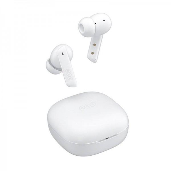 QCY HT05 Melobuds ANC TWS WHITE Dual Driver 6-mic noise cancel. True Wireless Earbuds - 10mm drivers - Ακουστικά - Bluetooth