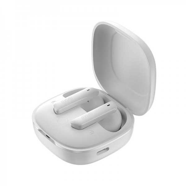 QCY HT05 Melobuds ANC TWS WHITE Dual Driver 6-mic noise cancel. True Wireless Earbuds - 10mm drivers - Mobile