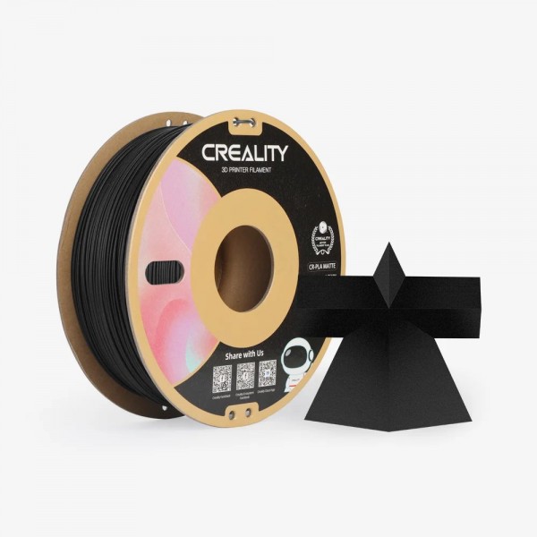 CREALITY CR-PLA Matte Black, 3D Printer Filament 1 kg Spool,1.75mm (3301010297) - CREALITY