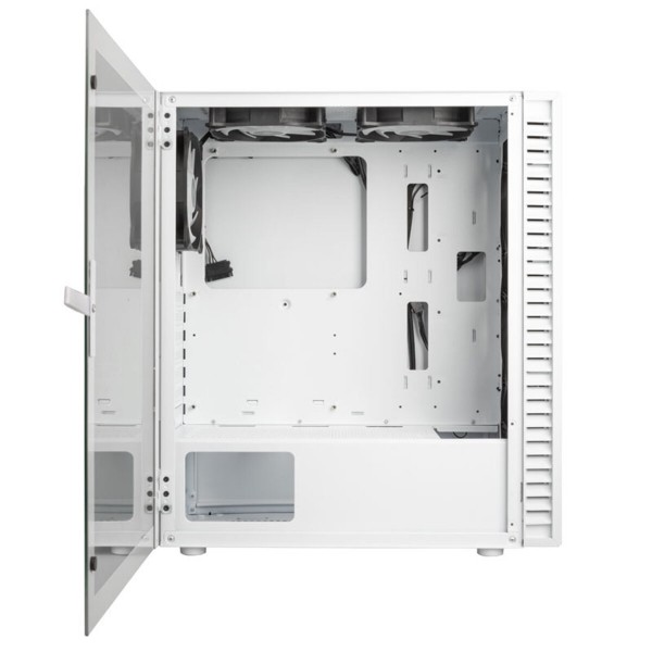 Kolink Observatory HF Glass ARGB Midi Tower Case - White (with 6 ARGB fans - 3x140mm & 3x120mm ) Kolink Observatory HF Glass ARGB Midi Tower Case - White (with 6 ARGB fans - 3x140mm & 3x120mm )
