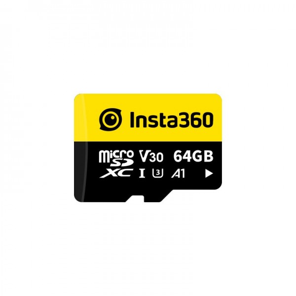 Insta360 64GB SD Card - Micro SD V30, XC1 U3 A1 - Insta360