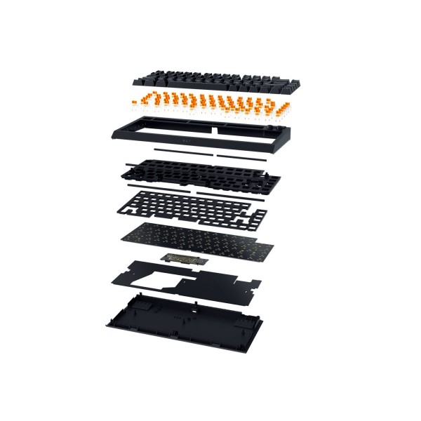 Razer BLACKWIDOW V4 75% - Mechanical RGB Gaming Keyboard - Hot-Swappable - Orange Tactile Switches