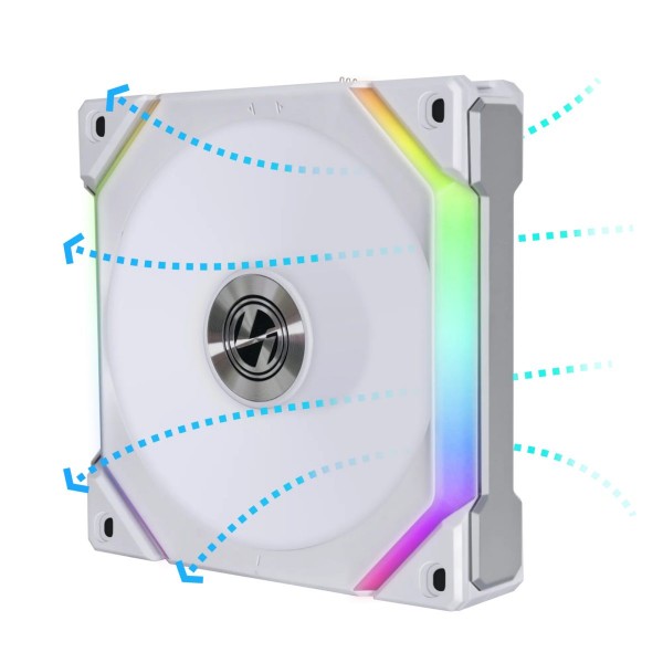 Lian Li UNI FAN SL 120 V2 Reverse Blade SL120V2 White - aRGB PWM Case Fan (1pcs) no controller - LIAN LI