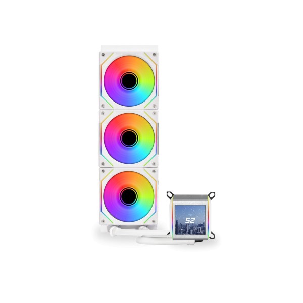 Lian Li Galahad II LCD 360 SL-Inf White - AIO GPU Liquid Cooler  with ARGB INFINITY Fans - LIAN LI