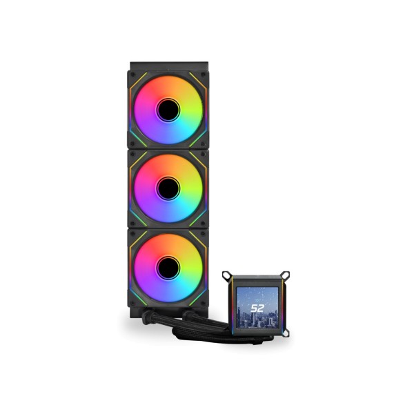 Lian Li Galahad II LCD 360 SL-Inf Black - AIO GPU Liquid Cooler  with ARGB INFINITY Fans - LIAN LI