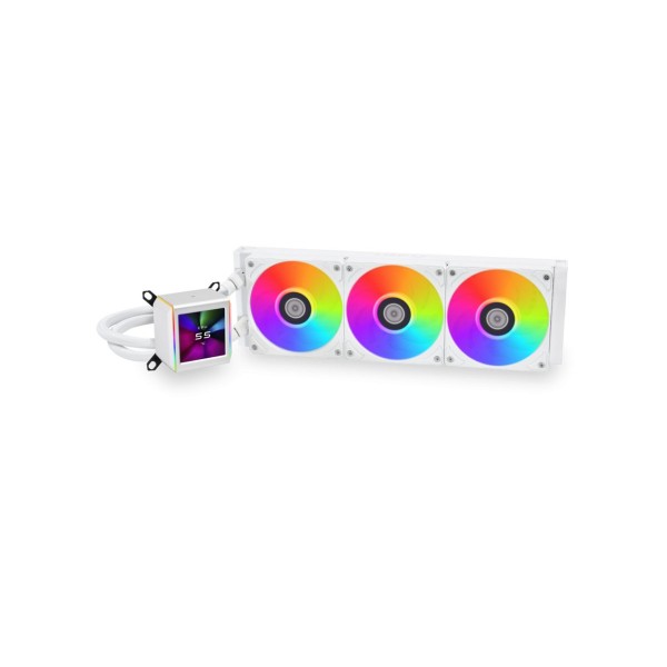 Lian Li Galahad II LCD 360 White - AIO GPU Liquid Cooler  with ARGB Fans - LIAN LI