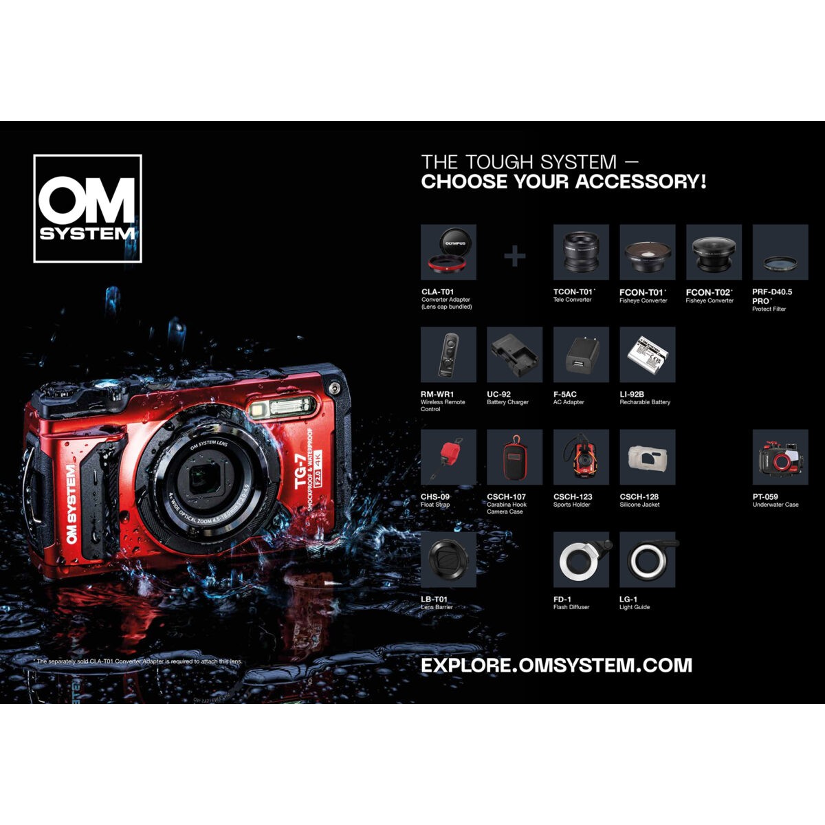 Olympus flits diffuser FD-1 voor TG-3, TG-4 en TG-5