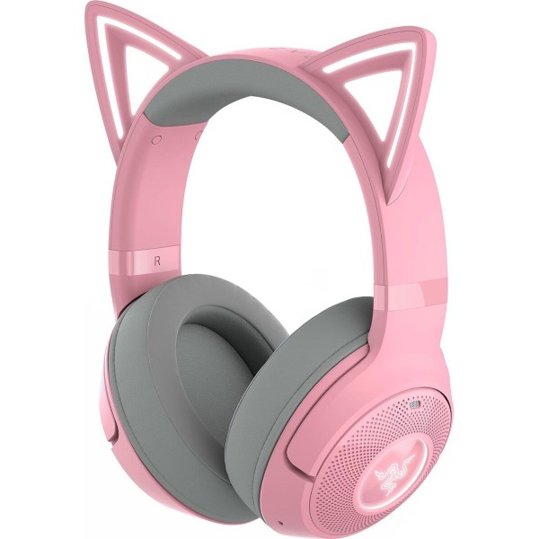 Razer KRAKEN KITTY V2 BT - Quartz - RGB - 7.1 Gaming Headset - Kitty Ears - Bluetooth 5.2 - Gadgets