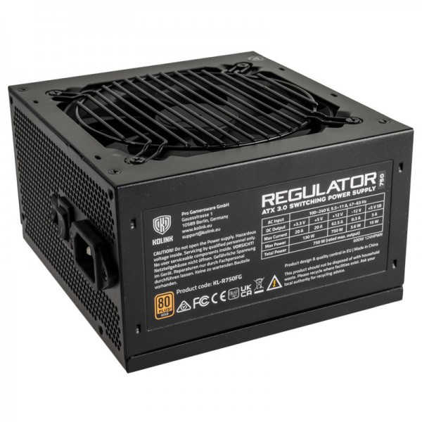 Kolink REGULATOR 750W Modular 80+ Gold PSU Power Supply Gen 5. ATX 3.0 - Σύγκριση Προϊόντων