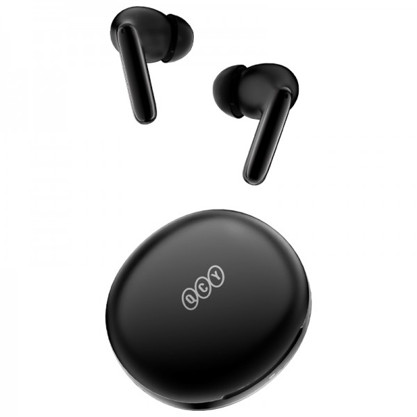 QCY T13 ANC 2 Black - TWS 28dB active noise canceling 10mm drivers, BT 5.3 30 hours True Wireless - Gadgets