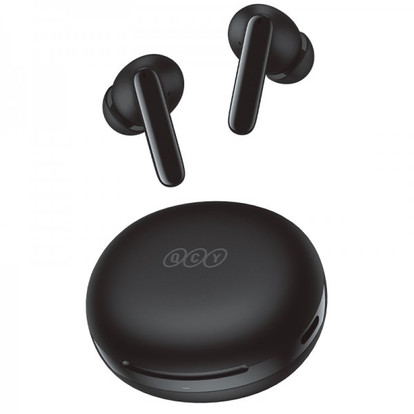 QCY T13 ANC 2 Black - TWS 28dB active noise canceling 10mm drivers, BT 5.3 30 hours True Wireless - Gadgets