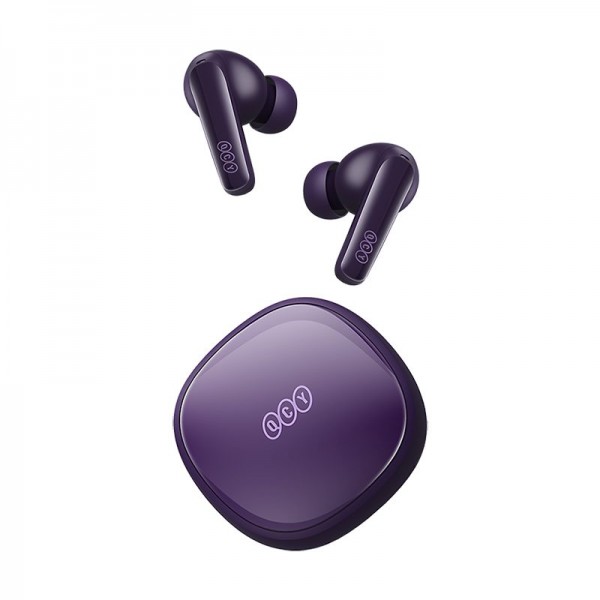 QCY T13X TWS Purple - 30 hour battery - True Wireless Earbuds - Quick Charge 380mAh - Gadgets