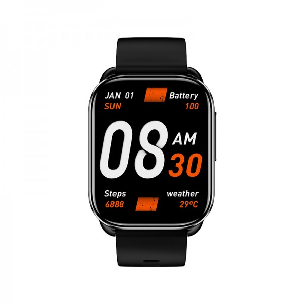 QCY Watch GS S6 Black - 2,02" large TFT touch, 320x502 60Hz, Call BT Smart Watch IPX8 14day - Σύγκριση Προϊόντων