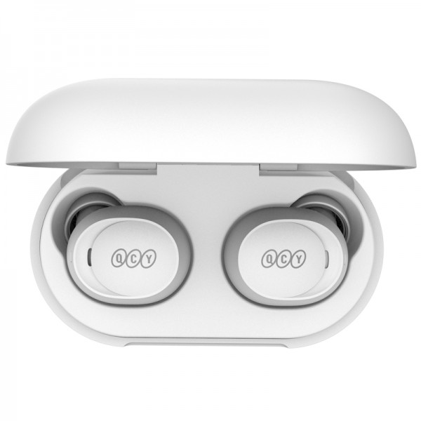 QCY Arcbuds Lite T27 White, Bluetooth 5.3 ENC IPX4 Sweatpfoof 8h - 32h battery, 68ms latency - QCY