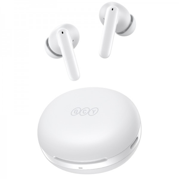 QCY T13 ANC 2 White - TWS 28dB active noise canceling 10mm drivers, BT 5.3 30 hours True Wireless - Gadgets