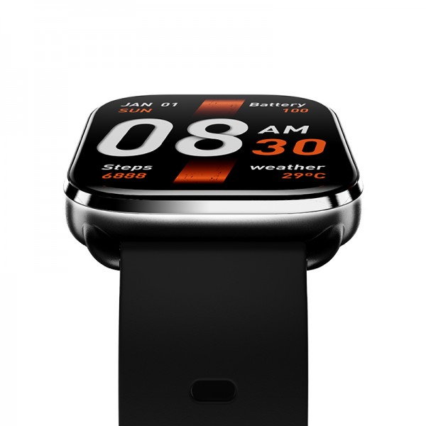 QCY Watch GS S6 Black - 2,02" large TFT touch, 320x502 60Hz, Call BT Smart Watch IPX8 14day - Σύγκριση Προϊόντων