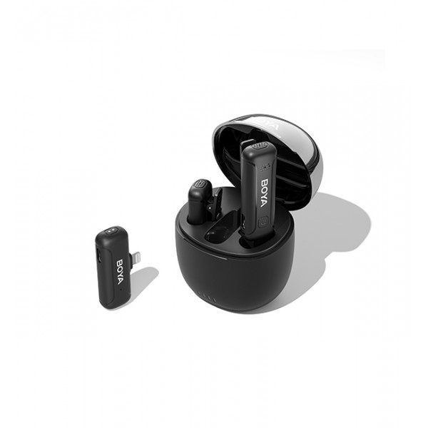 BOYA BY-WM3T-D2 2,4GHz Mobile wireless mic For IOS iPhone (2 transmitters, two person vlog) & charg. - Microphone (Mobile)