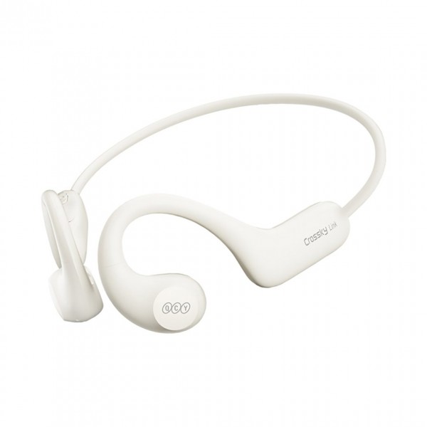 QCY Crossky Link White - Open Ear Air Conduction Headphones Sports Waterproof IPX6 Headset BT 5,3 - Gadgets
