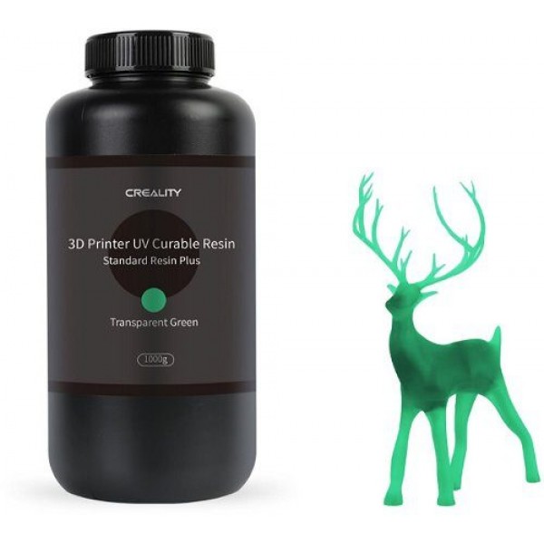 CREALITY Resin Plus Transparent Green, 1kg Standard Rigid Resin Plus for 3D Printers - Σύγκριση Προϊόντων