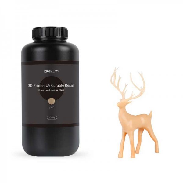 CREALITY Resin Plus Skin Flesh, 1kg Standard Rigid Resin Plus for 3D Printers - CREALITY