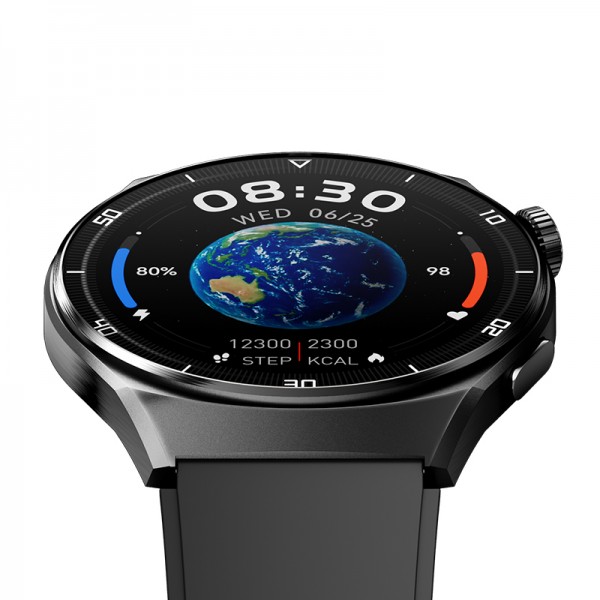 QCY Watch GT2 S3 Black - 1,43" HD AMOLED touch 466x466 60Hz Always On Call BT Smart Watch IPX8 14day