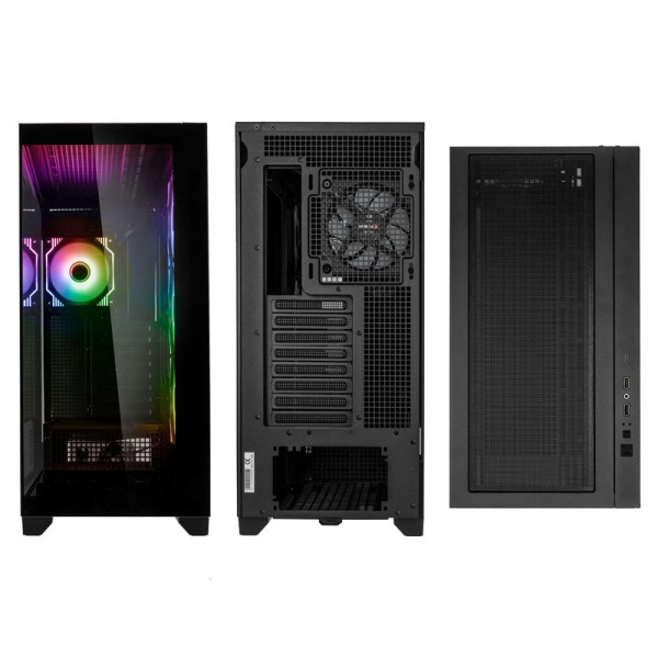 Kolink Unity Arena ARGB Midi Tower Showcase - Black E-ATX 420mm clearance with 4 ARGB Fans