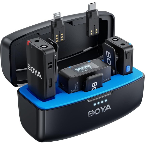 BOYA BOYAMIC Wireless HD Lavalier Microphone iPhone Android Smartphone USB-C Camera 200m range 10h - Σύγκριση Προϊόντων