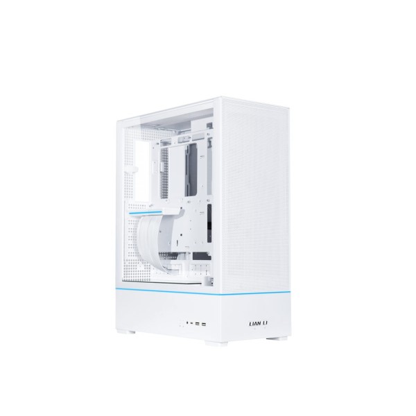 Lian Li SUP01 White - 45Lt Minimal Footprint Case for Vertical GPU aRGB Strips w. 3x 120mm Fans - LIAN LI