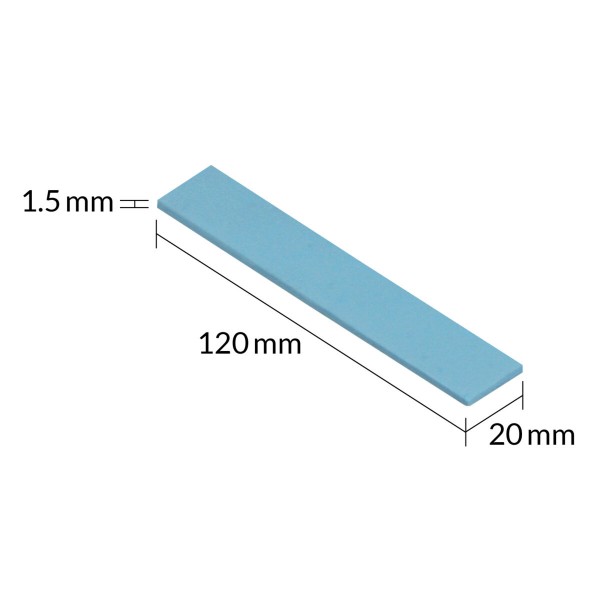 ARCTIC TP-3 120x20mm, 1.5mm - 4 Pack Premium Performance Thermal Pad - Arctic