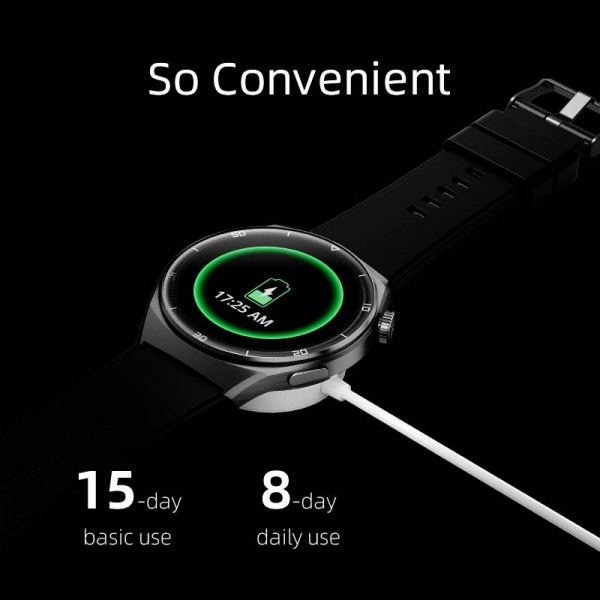 QCY Watch GT2 S3 Gray - 1,43" HD AMOLED touch 466x466 60Hz Always On Call BT Smart Watch IPX8 14day