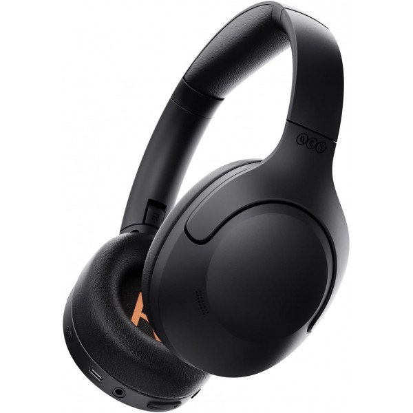 QCY H3 Lite Headset Black - ANC Noise Canceling 40mm drivers 68ms latency - 60h battery - Headphones