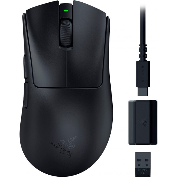 Razer DEATHADDER V3 HYPERSPEED - 55g Ultralight Wireless Gaming Mouse - 100h Battery - 26K DPI - Gaming Mouse