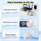 QCY H3 Lite Headset White - ANC Noise Canceling 40mm drivers 68ms latency - 60h battery